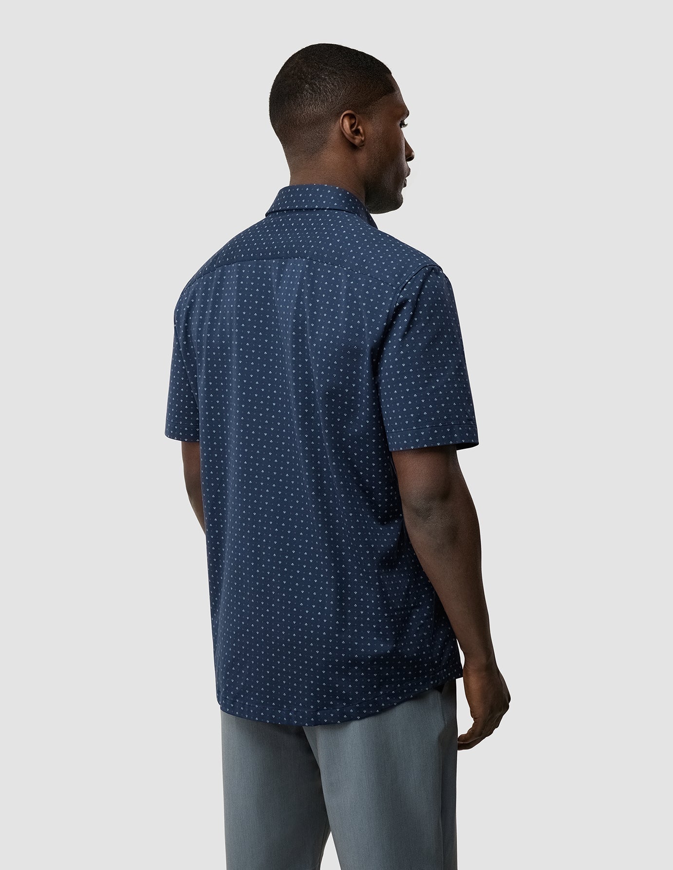 Classic Short Sleeve Shirt Lotus Navy